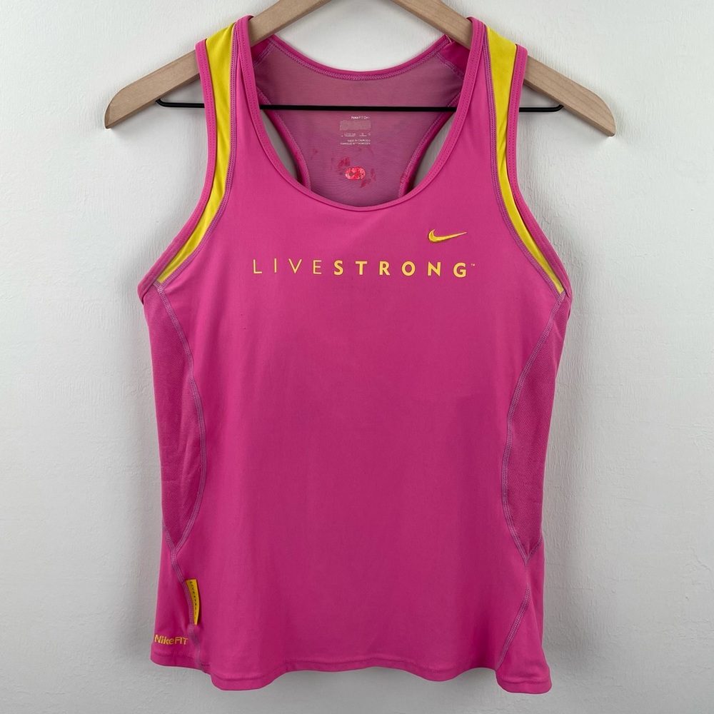 Nike Fit Dri Livestrong Racerback Athletic Top L